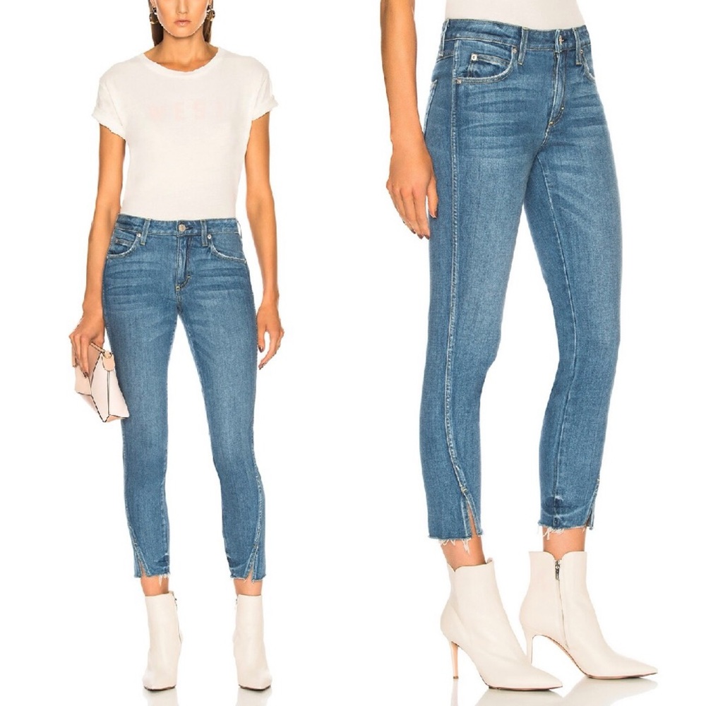 AMO Jeans Twist with Fray Blue Jay Cigarette Leg Size 25